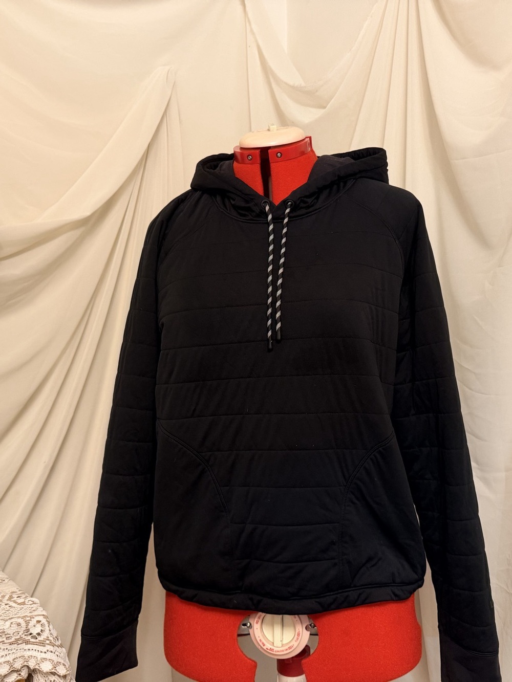 lululemon Insulated Quilted Pullover Jacket Black